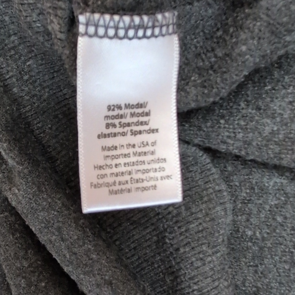 Beyond Yoga Soft Gray Hoodie with Velvet Detail Size Small - Picture 5 of 6